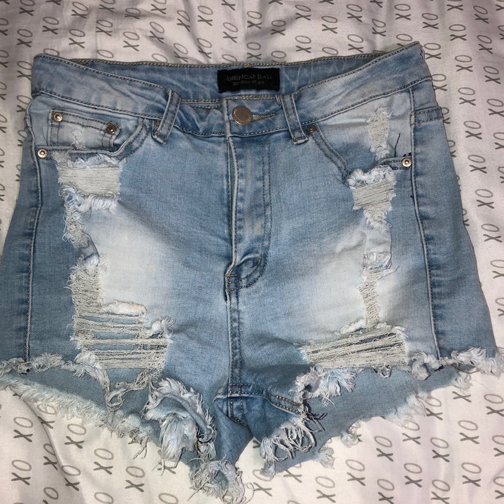 Denim shorts